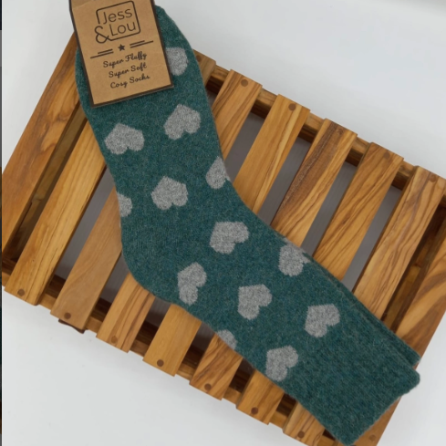 Happy Hearts Ribbed Socks