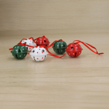 Set of 6 Tin Jingle Bells