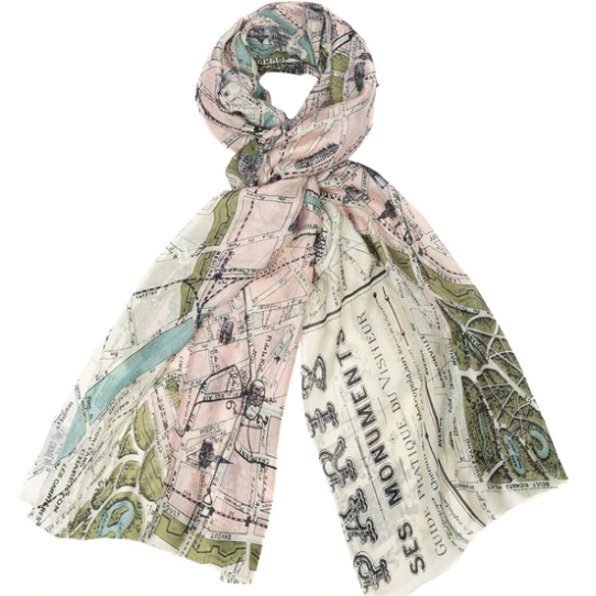 Paris Monuments scarf