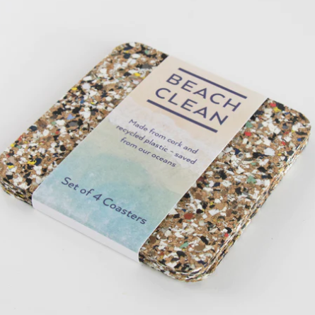 Beach Clean Square Coaster