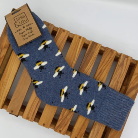 Busy Bee Ribbed Socks