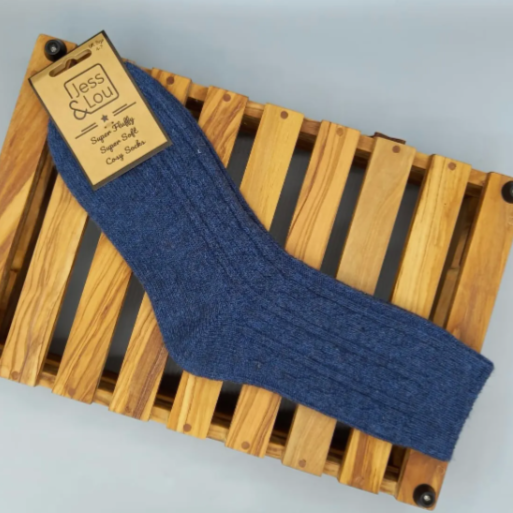 Chunky Cable Ribbed Socks