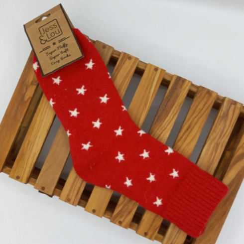 Stylish Stars Ribbed Socks