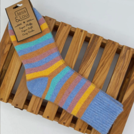 Striking Stripe Ribbed Socks
