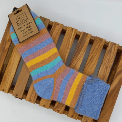 Striking Stripes Cuff Socks