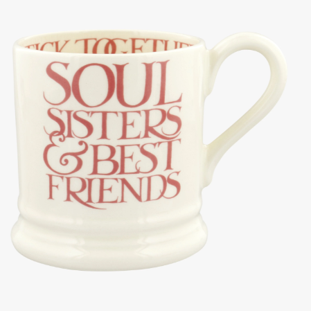 Pink Toast Soul Sisters 1/2 Pint Mug