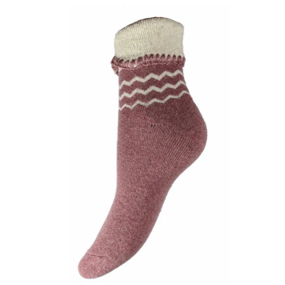 Zig Zag Cuff Socks