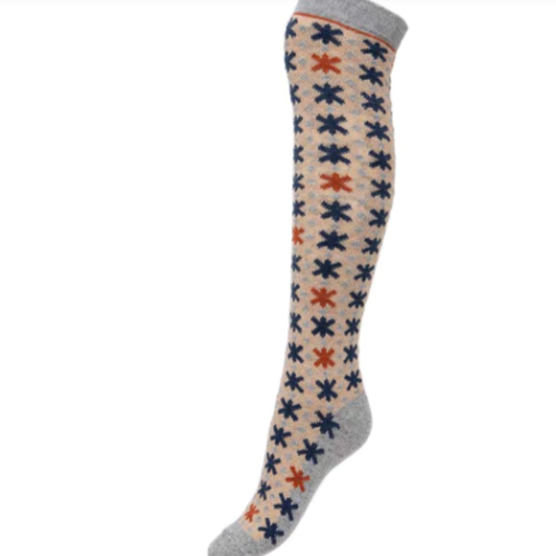 Knee High Wool Blend Socks