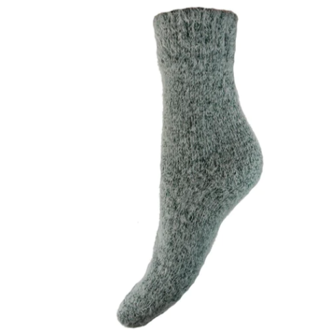 Plain Soft Socks with Ribbed Cuff