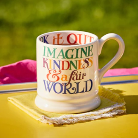 Rainbow Toast Kindness & Fair World 1/2 Pint Mug