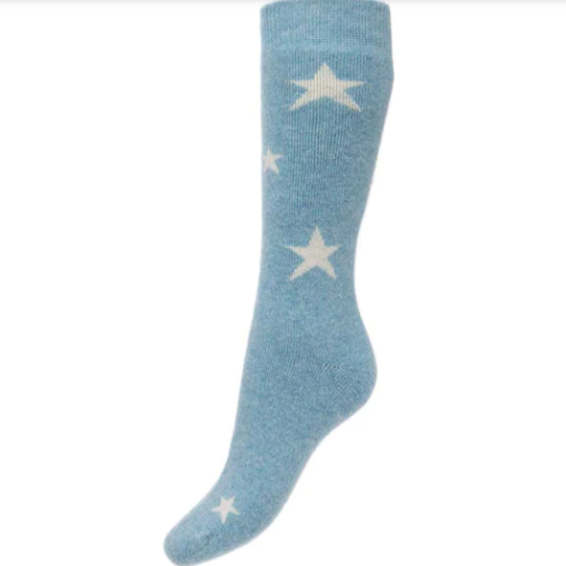 Wool Blend Socks with Stars