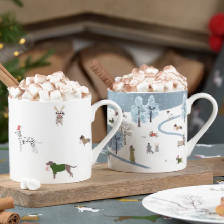 Christmas Dogs Mug