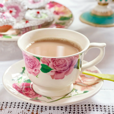 Roses All My Life Teacup & Saucer