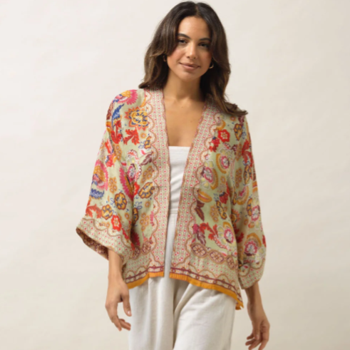Indian Flower Kimono