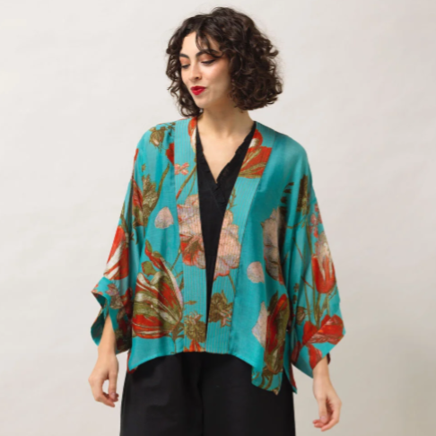 Tulip Kimono - Blue