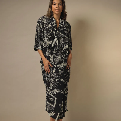 Rachel Dress Vintage Damask