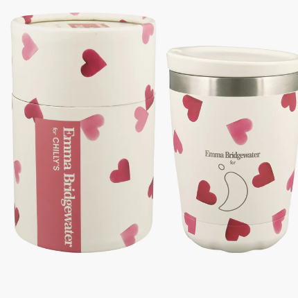 Chilly's 340ml Emma Bridgewater Hearts Coffee Cup