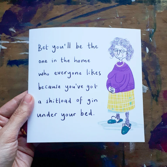 Old Age Birthday Card