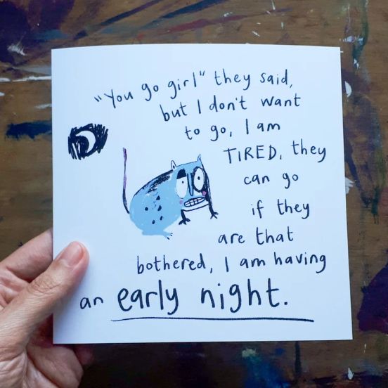 'Early Night' Card
