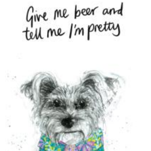 Pretty Dog Greetings Card