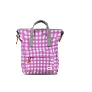 Bantry B Small Sustainable Gingham Purple