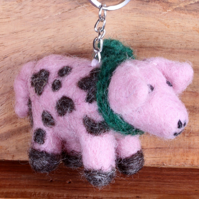 Gordon the Gloucester Old Spot Keyring