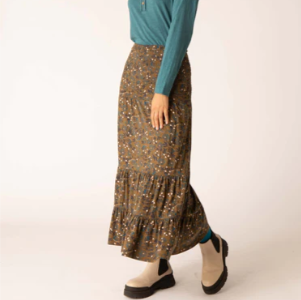 Hedgerow Floral Jersey Maxi Skirt