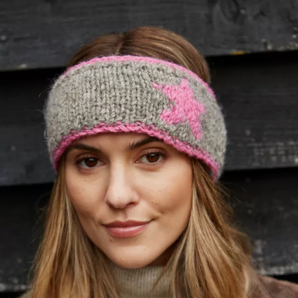 Star Headband Grey