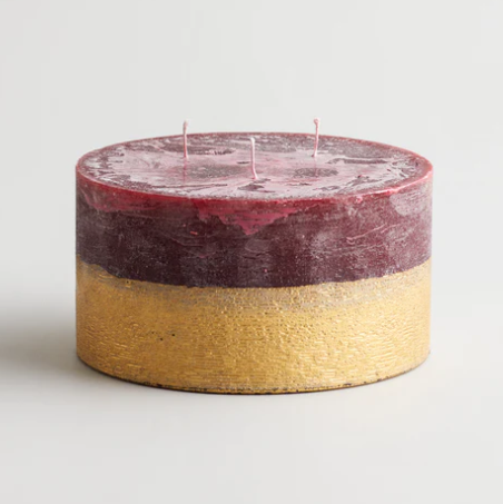 Gold Half Dipped Multiwick Candle