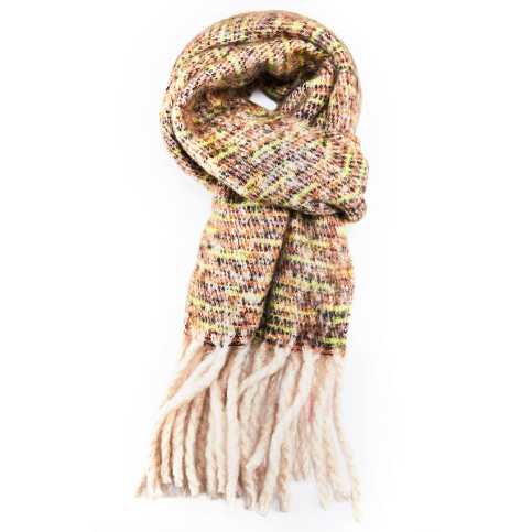 Winter Thin Stripes Scarf - Green