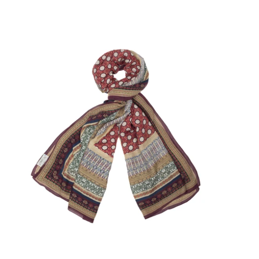 Moorish Burgundy Scarf