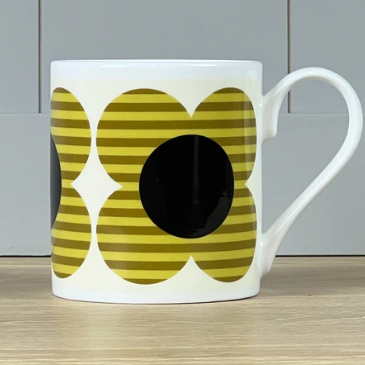 Striped Flower Mug