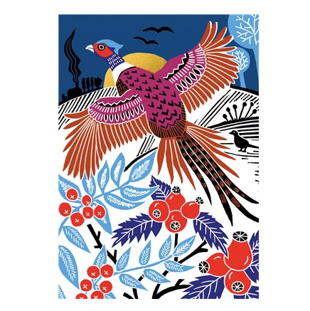 Christmas Pheasant Card