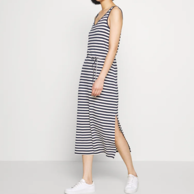 Rhonda Dress - Nautical Stripes - Blue/Cream