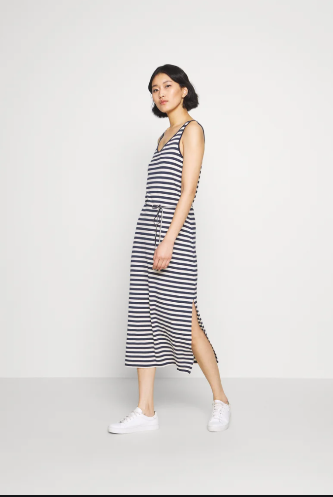 Rhonda Dress - Nautical Stripes - Blue/Cream
