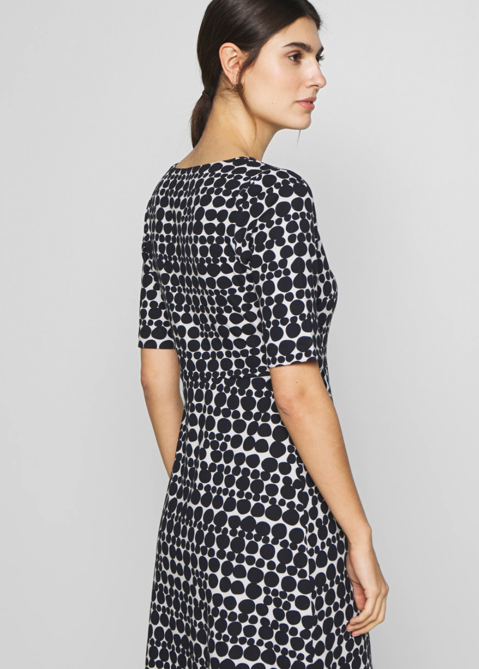 Isobel Dress - Blue and White