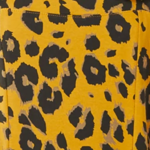 Leopard Print Jersey Dungarees