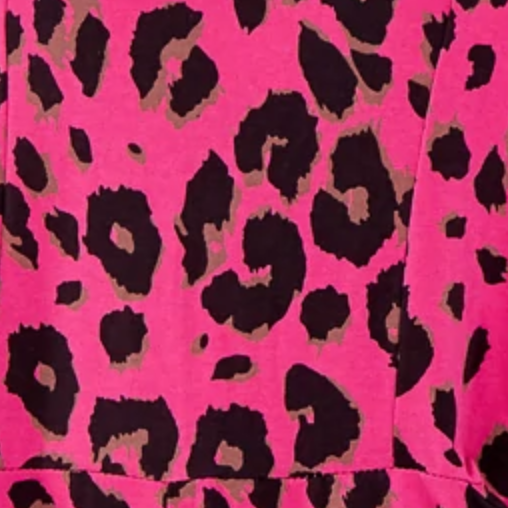 Leopard Print Jersey Dungarees