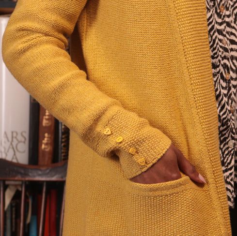Open Front Cotton Mix Cardi