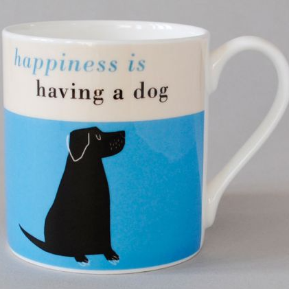Happiness Black Lab Large Mug