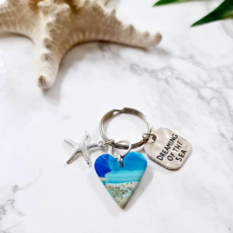 Beach Sand Keyring