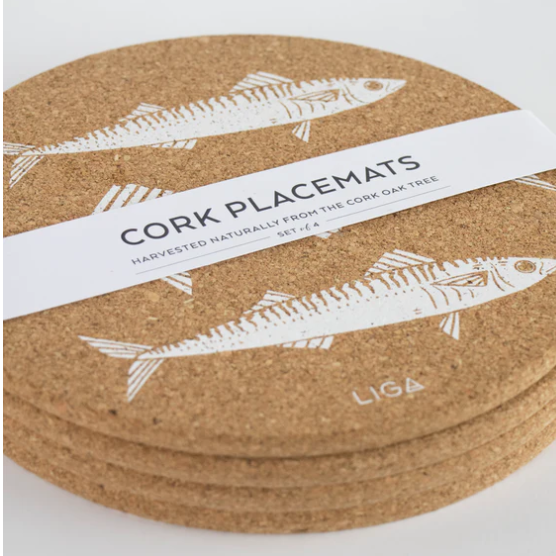 Cork Mat Placemat Sets by Liga - S/4