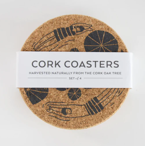 Cork Mat Sets by Liga - Coaster Sets S/4