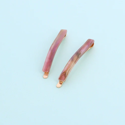 Set of 2 Retro Thin Hair Clips