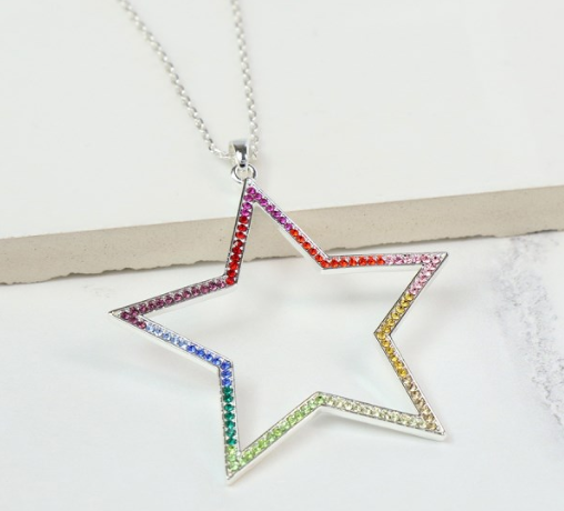 Multi Coloured Crystal Necklace