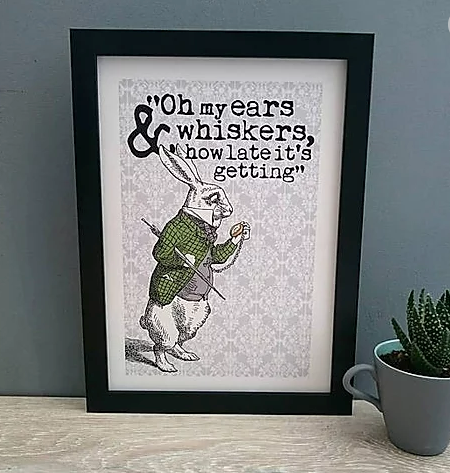 Alice Print - Oh My Ears and whiskers ..