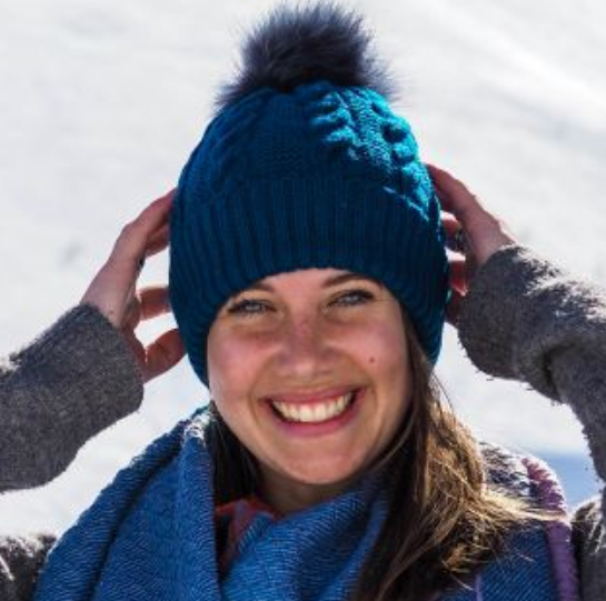 Wool Mix Hat with faux fur Bobble