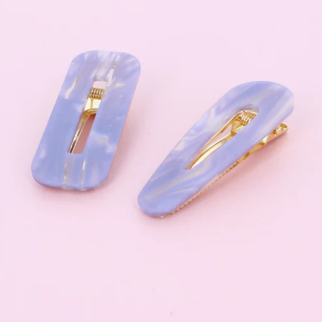 Set of 2 Onyx Hair Clips