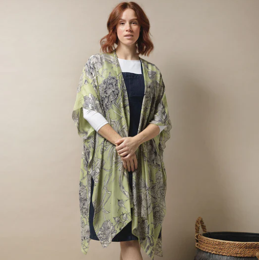 Etched Floral Throwover