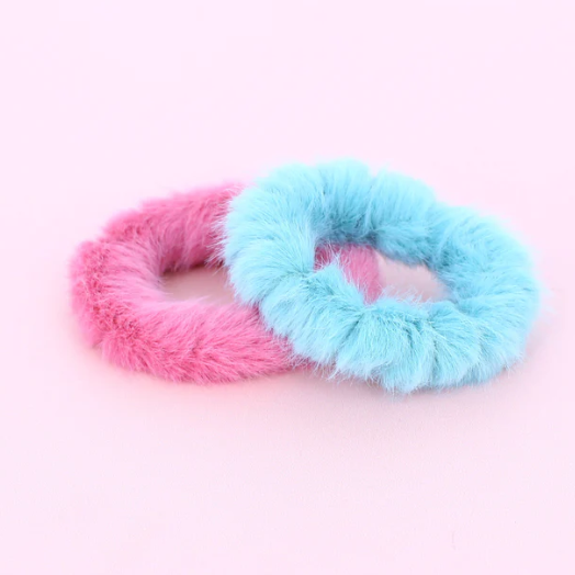 Set of 2 Furry Hairbands